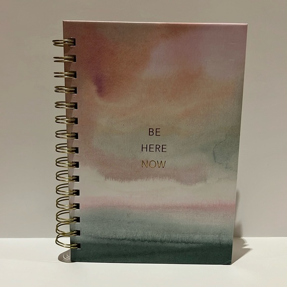 "Be Here Now" Graphique Hardbound Wire Spiral Journal/Notebook/Diary 160 Pages - Picture 1 of 5
